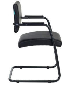 Кресло Бюрократ CH-271N-V черный Leather Black эко.кожа полозья металл черный