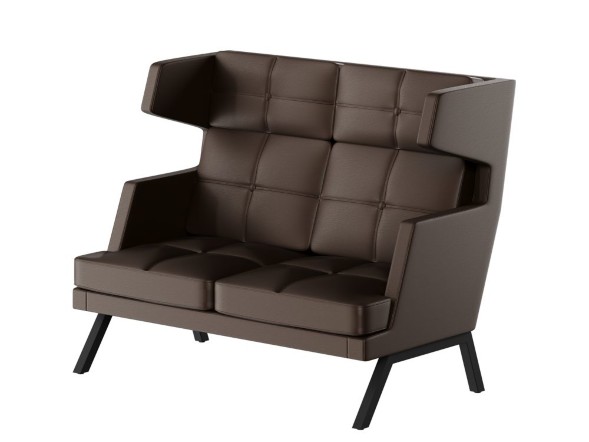 Aldo Диван двухместный высокий с декором из пуговиц ALDB-02 1430*960*1180