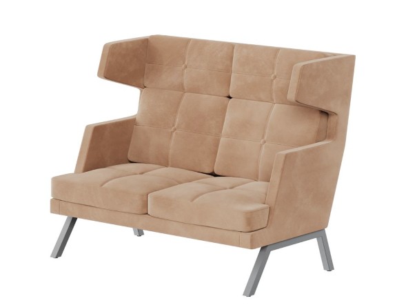 Aldo Диван двухместный высокий с декором из пуговиц ALDB-02 1430*960*1180