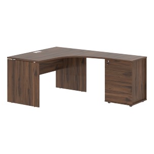 Стол эргономичный с тумбой EDCET 1313(R) 1360х1880х750 EDIS