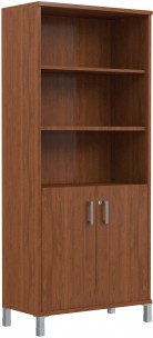 Шкаф высокий с замком в глухих малых дверях B 430.3(RZ) Орех Гарда 900х450х2054