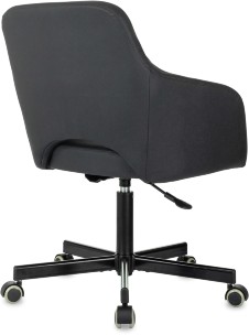 Кресло Бюрократ CH-380M черный эко.кожа крестов. металл