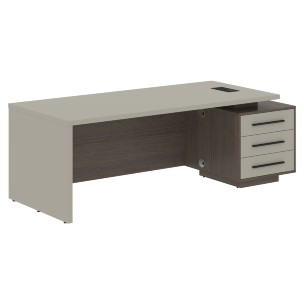 Стол руководителя с тумбой VCT 2290(R) 2200х900х750 VELION